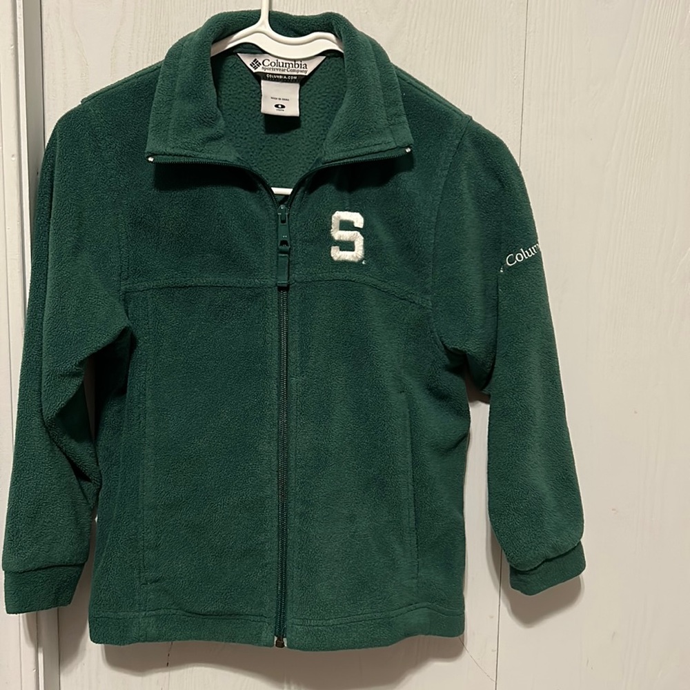 Girls Michigan State Columbia full zip
